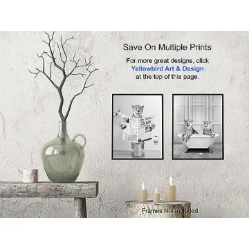 Charming Cheetah Print Bathroom Wall Art Gifts