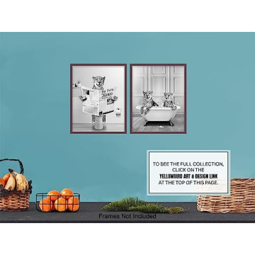 Charming Cheetah Print Bathroom Wall Art Gifts