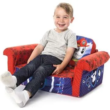 Comfortable Marshmallow Paw Patrol Flip Open Sofa for Kids