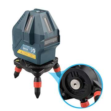 CAMVATE 1/4"-20 to 5/8"-11 Threaded Screw Adapter for Tripod Laser Level Bosch Adapter(Stainless Steel 304) - 1468