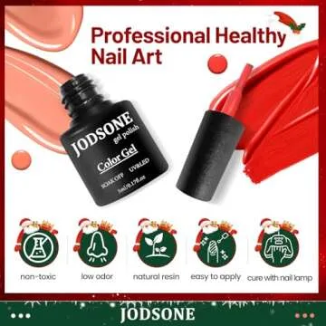 JODSONE 23 PCS Gel Nail Polish Set with Base Glossy and Matte Top Coat Multicolored Gel Nail Long Lasting Suitable for All Seasons