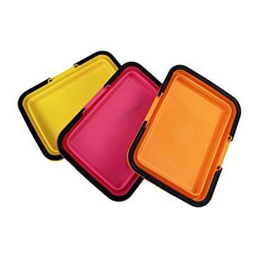 SAMMART Collapsible Basket with Handle 8L (2.1 Gallon)- Portable Outdoor Picnic Basket/Crate - Folda...