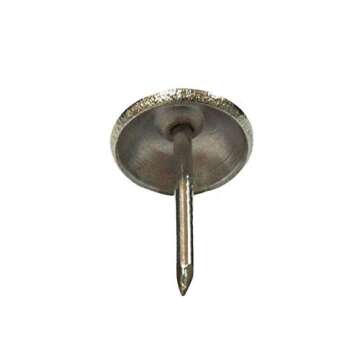 decotacks® Silver Finish Upholstery Nails/Tacks 7/16in - 500 Pcs [Nickel/Silver Finish] DX0511-500