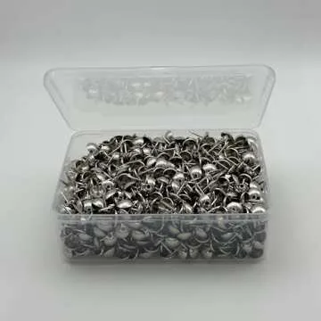 decotacks® Silver Finish Upholstery Nails/Tacks 7/16in - 500 Pcs [Nickel/Silver Finish] DX0511-500