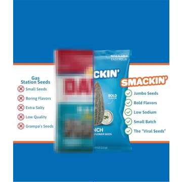 Bold SMACKIN' Sunflower Seeds, 11 Flavor Variety Pack
