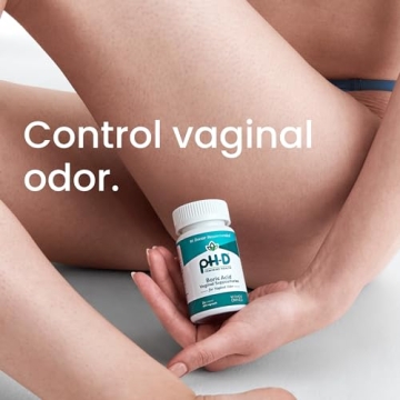 pH-D Boric Acid Suppositories for Vaginal Odor Relief - 36 Count