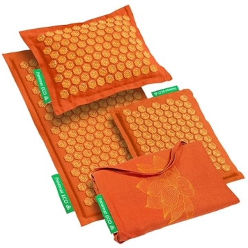 Pranamat ECO Full Body PRO Massage Set in Orange for Ultimate Relaxation