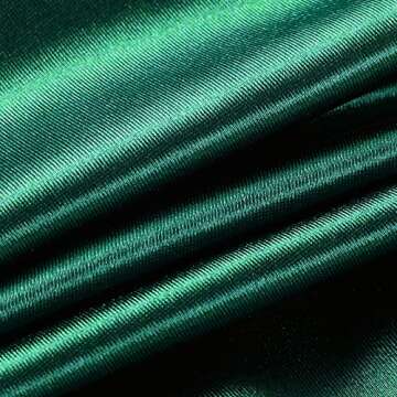 Velius Women's Sexy Deep V Neck Shiny Thong Bodysuit Tank Tops with Underwire (Green, Medium)