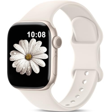 Patenting Sport Silicone Band Compatible with Apple Watch Bands for Women Men 38mm 40mm 41mm 42mm 44...