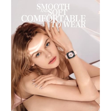 Patenting Sport Silicone Band Compatible with Apple Watch Bands for Women Men 38mm 40mm 41mm 42mm 44mm 45mm 46mm 49mm, Soft Wristband Waterproof Sport Strap for iWatch Series 10 9 8 7 6 5 4 3 2 1 SE