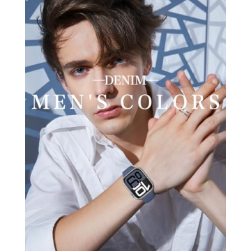 Patenting Sport Silicone Band Compatible with Apple Watch Bands for Women Men 38mm 40mm 41mm 42mm 44mm 45mm 46mm 49mm, Soft Wristband Waterproof Sport Strap for iWatch Series 10 9 8 7 6 5 4 3 2 1 SE