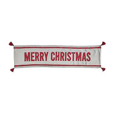 Mud Pie Tartan, 18" x 72" Reversible Christmas Table Runner