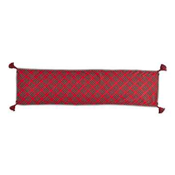 Mud Pie Tartan, 18" x 72" Reversible Christmas Table Runner