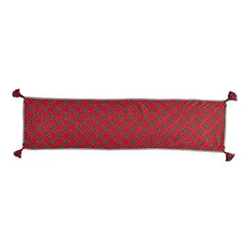 Mud Pie Tartan, 18" x 72" Reversible Christmas Table Runner