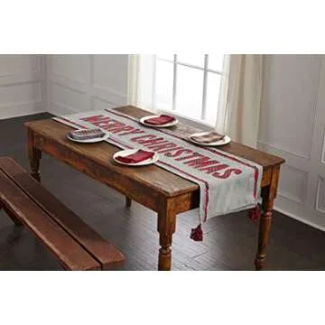 Mud Pie Tartan, 18" x 72" Reversible Christmas Table Runner