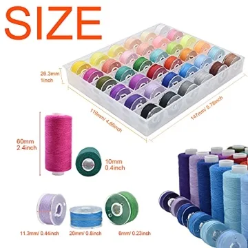 HDST-HOME 72-Piece Colorful Sewing Thread Set