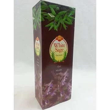 JBJ Sac White Sage Incense - 120 Premium Sticks for Relaxation