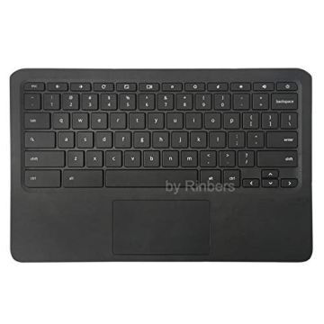 Rinbers Laptop Palmrest Upper Case Top Cover Assembly for HP Chromebook 11 G6 EE