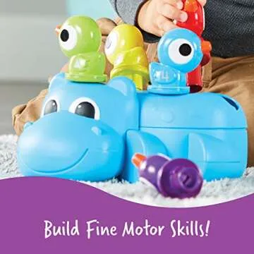 Huey The Fine Motor Hippo - Fun Educational Toy for Toddlers
