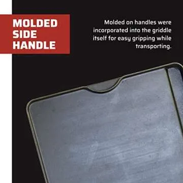 Camp Chef Reversible Griddle - Cast Iron Griddle for Outdoor Cooking & Camping Gear - 14" x 16"