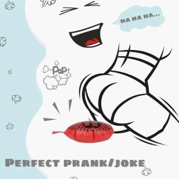 POPLAY 2PCS Whoopee Cushions, 10 inch Fun Toys for Novelty Party Favors Kids and Adults Fart Pillow Prank Party Gift