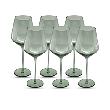 Saludi Light Blue Wine Glasses Crafted for Elegance