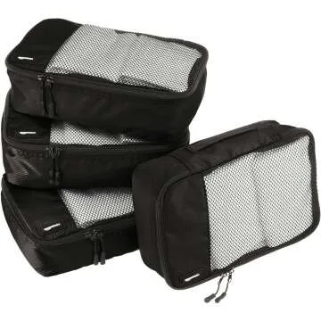 Amazon Basics Small Packing Cubes Set - 4-Piece Set