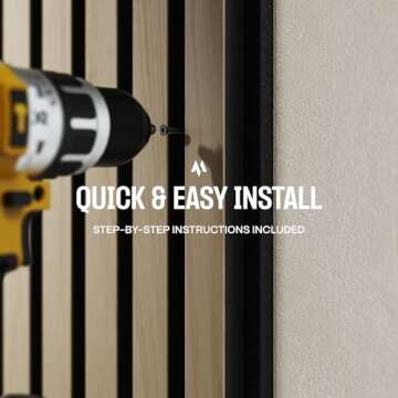 Elegant 2-Pack Wood Acoustic Wall Panels for Decor