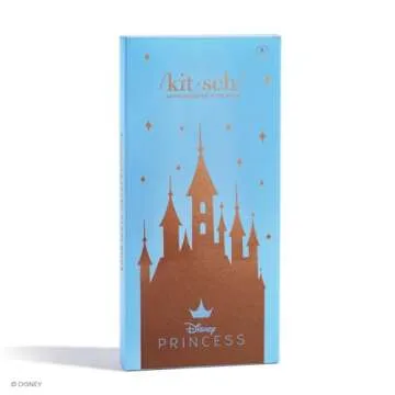 Disney x Kitsch Satin Heatless Curling Rod - Hair Curler Set, Heatless Curls Overnight, Hair Rollers for Soft Curls & Frizz-Free Styling, No Heat Curlers To Sleep in - 6pcs, Disney Princess