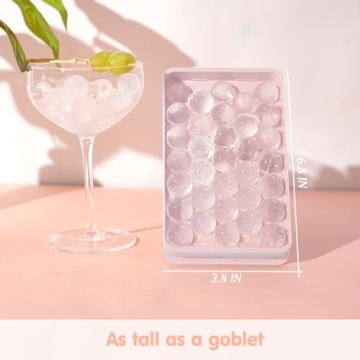 Space-saving Round Ice Cube Tray Set with Scoop & Bin