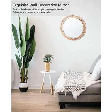 Stylish Poeme Boho Wall Mirror - Perfect for Home Decor