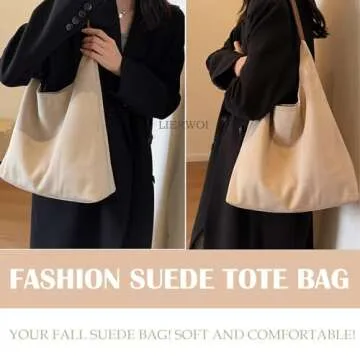 Stylish Suede Tote Bag for Women - 2025 Collection