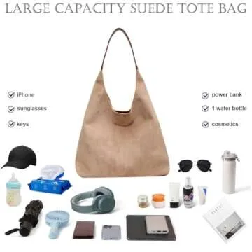 Stylish Suede Tote Bag for Women - 2025 Collection