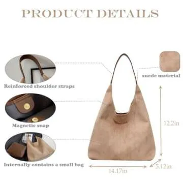 Stylish Suede Tote Bag for Women - 2025 Collection