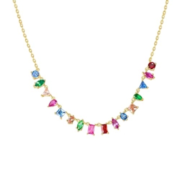 G&GEMSJEW Gold Necklace for Women - Dainty Charm Choker Necklace Jewelry for Women Trendy - Unique C...