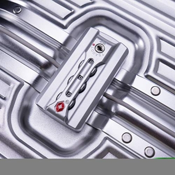 TRAVELKING Aluminum Carry-On Luggage with TSA Locks