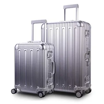TRAVELKING Aluminum Carry-On Luggage with TSA Locks