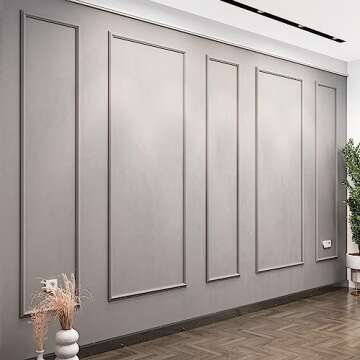 Ready to Assemble Wall molding kit Pieces, All Edges precut, Factory Primed Wall molding Pieces to Make 3 Wider 3 Narrow Column Frames P-30