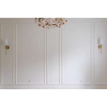 Ready to Assemble Wall molding kit Pieces, All Edges precut, Factory Primed Wall molding Pieces to Make 3 Wider 3 Narrow Column Frames P-30