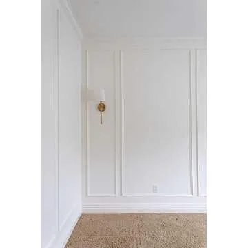 Ready to Assemble Wall molding kit Pieces, All Edges precut, Factory Primed Wall molding Pieces to Make 3 Wider 3 Narrow Column Frames P-30