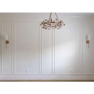 Ready to Assemble Wall molding kit Pieces, All Edges precut, Factory Primed Wall molding Pieces to Make 3 Wider 3 Narrow Column Frames P-30