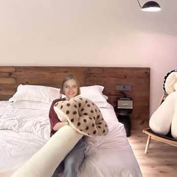 Hofun4U Mushroom Plush Pillow - Soft Long Stuffed Cushion