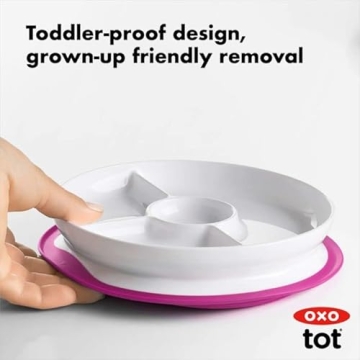OXO Tot Suction Divided Plate - Perfect for Toddlers!