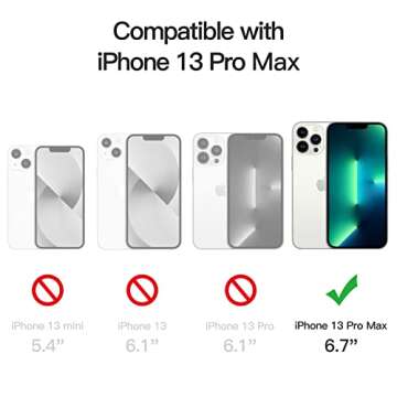 JETech Magnetic Case for iPhone 13 Pro Max 6.7-Inch Compatible with MagSafe Wireless Charging, Shock...