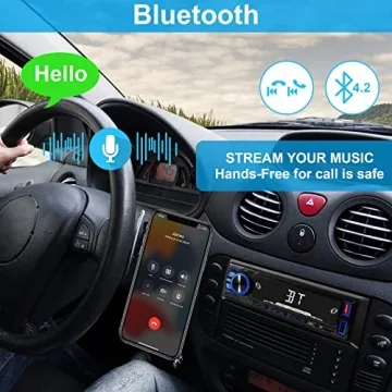 Bluetooth Car Stereo with Handsfree App Control Fast Charge