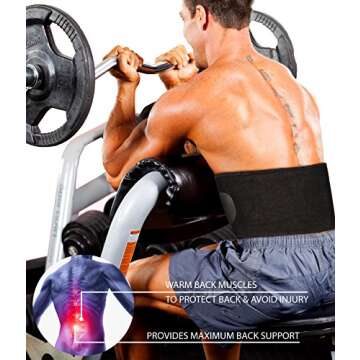 HBT GEAR Waist Trimmer Belt - Sauna Sweat Band Waist Trainer for Women Men