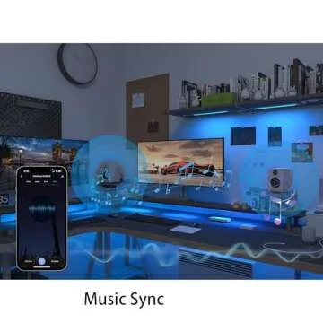 Smart Under Cabinet Lighting Strip Lights White and Multi Color Work With Amazon Alexa Google Home Dimmable for Show Case, TV Back Lights, Kitchen Counter, Book Case, Under Bed (3 Lights Bar kit)