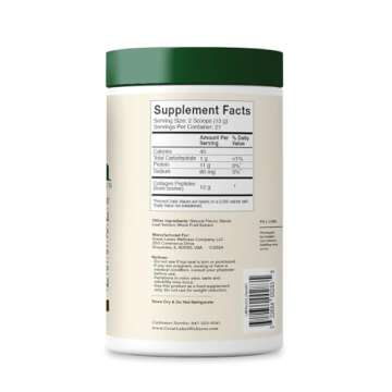 Great Lakes Wellness Collagen Peptides Powder for Skin, Hair, Nails, Joints & Digestion - Chocolate Flavored - Quick Dissolve Hydrolyzed, Non-GMO, Kosher - 10 oz - Packaging May Vary