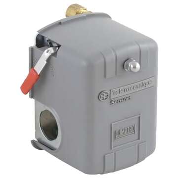 Telemecanique Sensors 9013FSG2J21M4 Air-Pump Pressure Switch, NEMA 1, 30-50 psi Pressure Setting, 20...