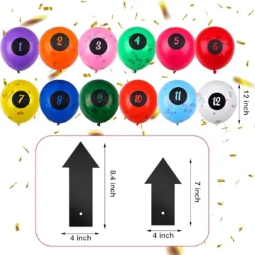 Gemscream Countdown Balloons Kit for New Year Celebration